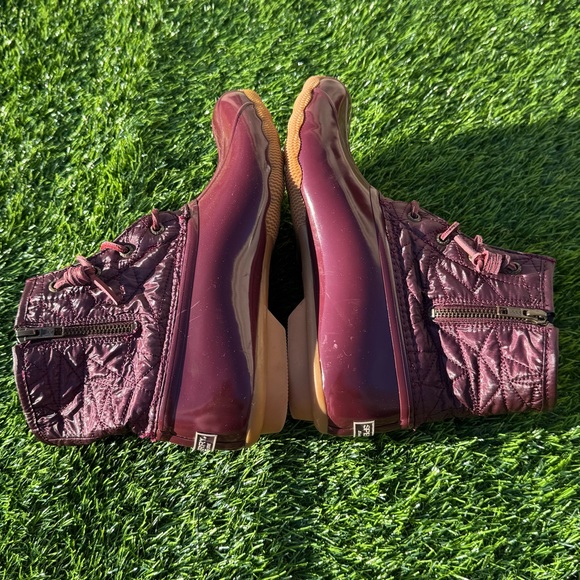 Sperry Women's Quilted Burgundy Women’s Boots Size 10 - Picture 5 of 8